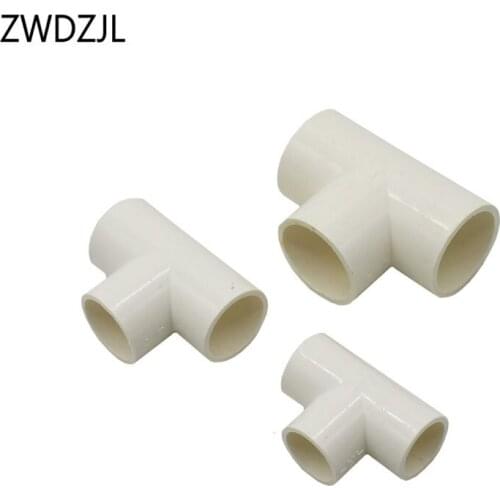 DN15 DN20 DN25 PVC Pipe Connectors tee water splitter 1/2" 3/4" 1" Water supply pipe fittings 25pcs