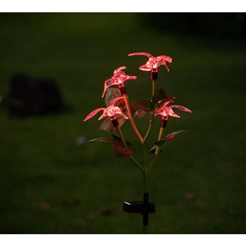 Solar Color Changing Bird Light LED Solar Light Outdoor Waterproof Lawn Light Decorative Solar Garden Light For Yard Deck Lawn