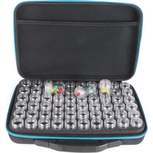 15/30/60120 Bottles Diamond Painting Accessories Container Storage Bag Carry Case Sticker Box Convenience Bead Mural Tools