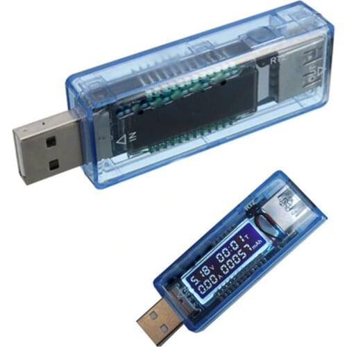 USB Volt Current Voltage Tester 4V-20V 0-3A USB Charger Power Battery Capacity Tester Voltage Current Meter Power Bank