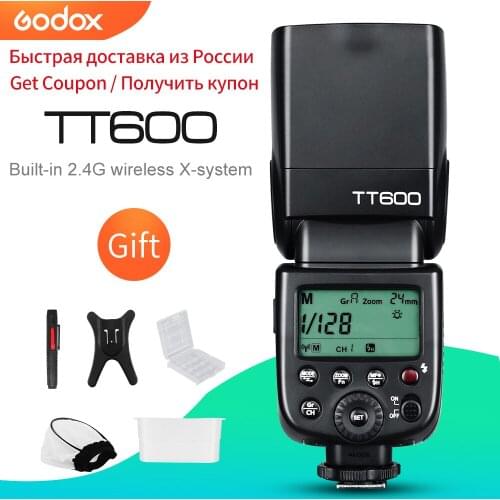 Godox TT600 2.4G Wireless GN60 Master/Slave Camera Flash Speedlite for Canon Nikon Sony Pentax Olympus Fuji Lumix