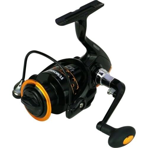 YUMOSHI AD2000-9000 Metal Spool Gear Ratio 5.5:1 Carp Fishing Reels Spinning For Sea Pesca Saltwater Fishing Reel Drag