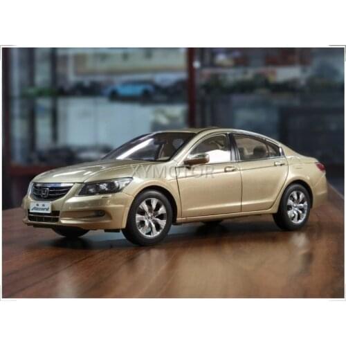 1/18 For Honda Accord 8th half Eight Half gen Diecast CAR MODEL Kids TOYS Gift Collection Display Gold Metal,Plastic