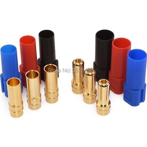 1pcs Original AMASS XT150 Connector Adapter Plug 6mm Male Female Plug 120A Large Current High Rated Amps For RC LiPo Battery