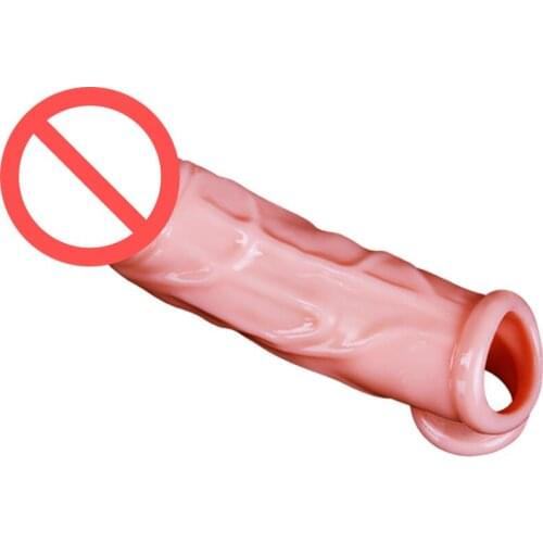 Penis Sleeve Extender Delay Ejaculation Double Hole Dildo Realistic Cock Sleeve Penis Extension Sex Toys for Men Colors 120pcs