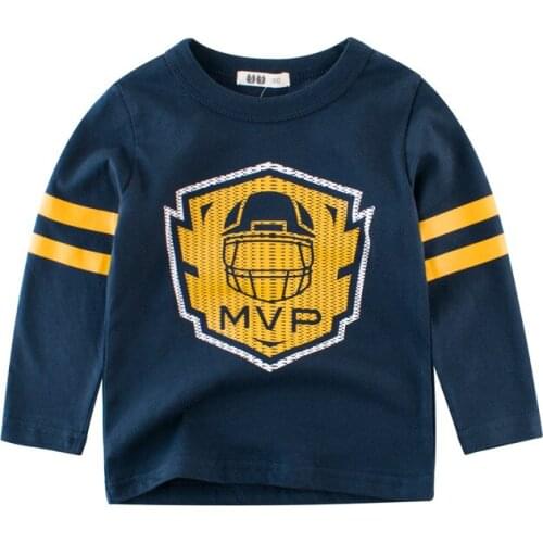 2020 spring Children brand Funny pocket T shirt fashion Long sleeve Cotton sports car Dinosaur Tops & Tees baby boy girl clothes