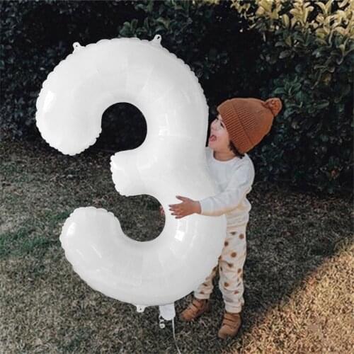 40Inch Big Foil Birthday Balloons Helium Number Balloon 0-9 Happy Birthday Wedding Party Decorations Shower Large Figures Globos