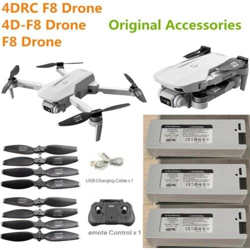 4DRC F8 Drone Battery/Propeller Blade/ 7.4V 2500mAh For 4D-F8 Drone Battery F8 Drone Battery Spare Parts Original Accessories