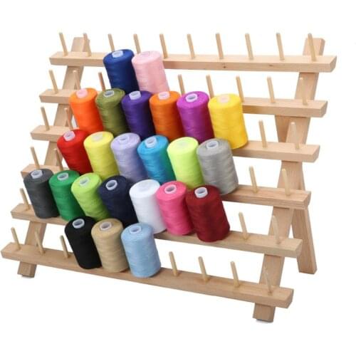 60 Axis Wood Thread Rack Spool Sewing Organizer Wood Thread Tailor Rack Premium Thread Rack Spool Organizer Storage Holder