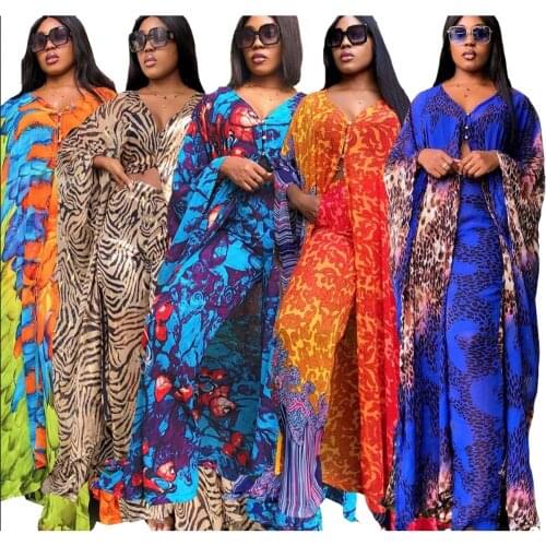 African Dresses For Women New African Clothes Dashiki Pants Sets Grand Boubou Robe Africaine Femme Bazin Riche Party Dress