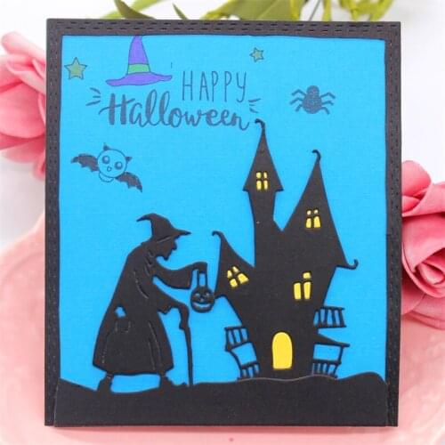 Halloween Witch Metal Cutting Dies Stencils for DIY Scrapbooking/photo album Decorative Embossing DIY Paper Cards