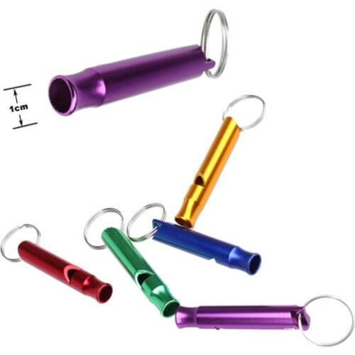 Metal Whistle Pendant Keychain Keyring Outdoor Camping Survival Whistles SAL99
