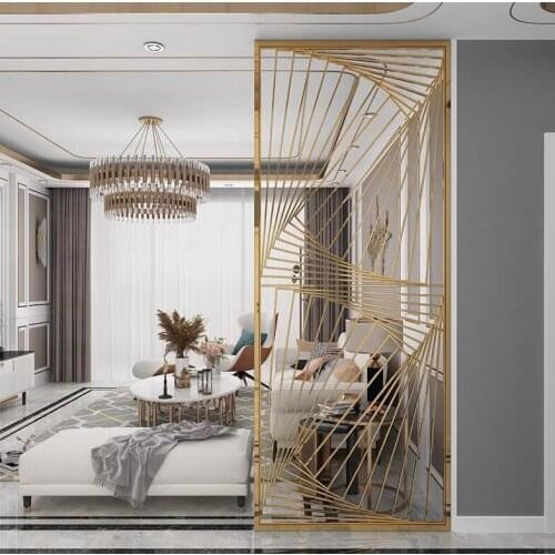 Stainless Steel Screen Partition Home Entrance Door To Block The Living Room Decoration Entrance