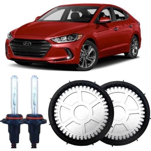 Generation 55W All In One Hi/Lo Beam Error Free H7 Lamp Bulbs Alloy Ballasts Cover HID HeadLightsFor Hyundai Elantra