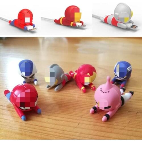 Dropshipping 1pcs Cable Bite Protector for for Iphone cable Winder Phone holder Accessory chompers hero model funny