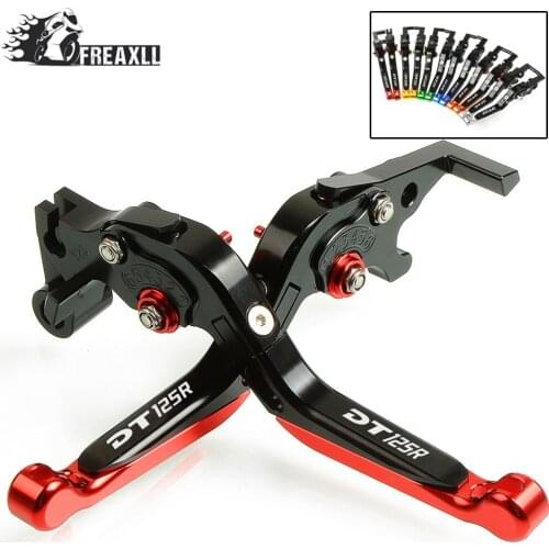 CNC Motorbike Motorcycle Brake Clutch Levers Foldable Extendable Adjustable For YAMAHA DT125R DT 125 R 2000 2001 2002 2003 2004