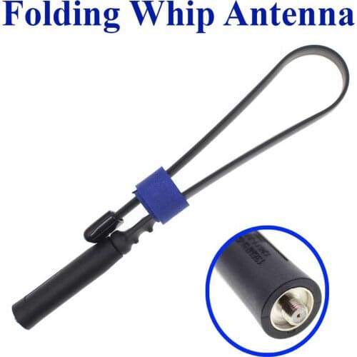 Foldable Antenna PRC-152-F for Walkie Talkie Baofeng UV-82 UV-5R UV-8R UV-9R Flat long distance Antenna For 33cm 47cm Radio