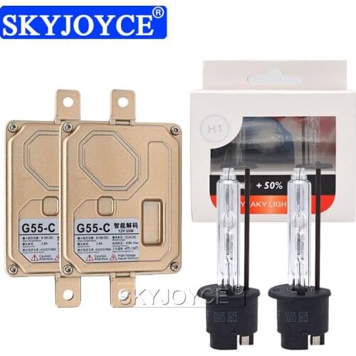SKYJOYCE Original Yeaky H1 H3 H7 H11 HB3 HB4 D2H HID Xenon Kit 35W Car Headlight Lamp Bulb With AC 12V 55W Canbus Xenon Ballast