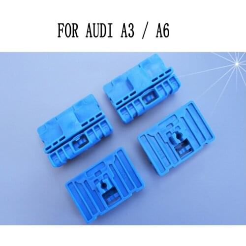 2pcs PLASTIC SLIDERS / CLIPS FOR AUDI A3 8L / A6 WINDOW REGULATOR REPAIR CLIPS FRONT LEFT and RIGHT