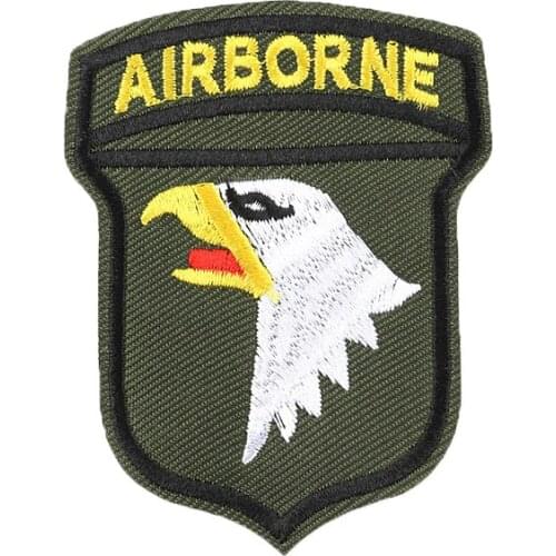 US Army 101st Airborne Division Multicam Bald Eagle Military Iron on Patch (Size:8.2x6.3cm)