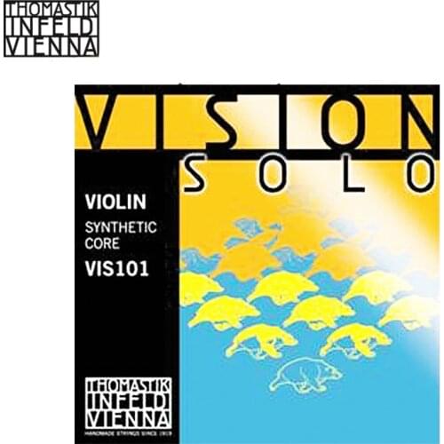 Thomastik VIS101 Vision Solo 4/4 Violin Strings Set with Silver D,Silver G Wound Strings Full set (G,D,A,E)