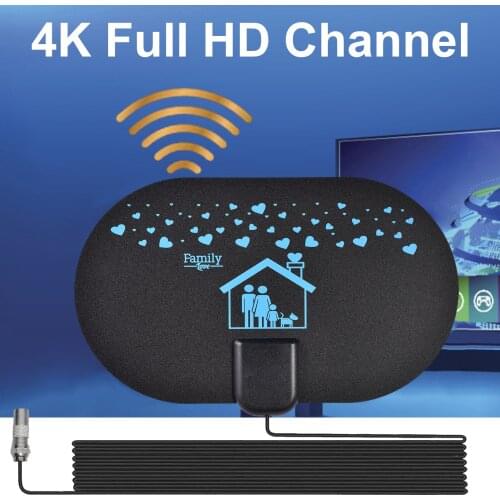 TV Antenna Digital Antenna TV Receiver Indoor Digital 2000 Miles Signal Amplifier DVB-T2 Isdb-tb Satellite Receiver Clear Aerial