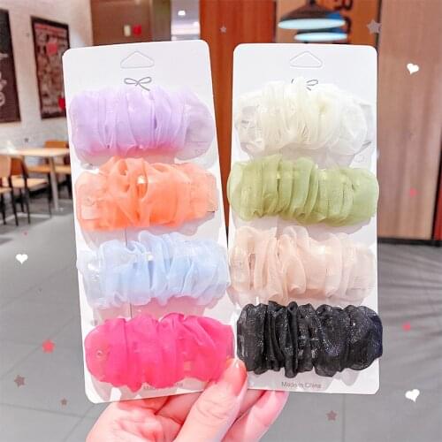 2021 New Spring Women Elegant Colorful Folds Cloth Barrettes Sweet Hair Clips Headband Simple Hairpins Fashion Hair Accessories