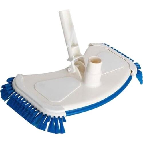 1 Pack 14' Weighted Flexible Concrete Swimming Pool Vacuum Head with Swivel Hose Connection Cleaning Accessories