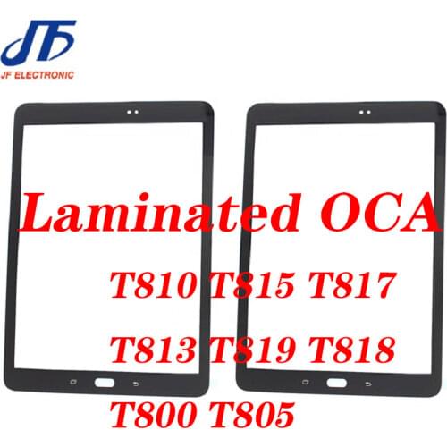 10Pcs Laminated OCA Front Touch Glass Screen For Samsung Galaxy Tab S2 9.7 T810 T815 T817 T813 T819 T818 T800 T805