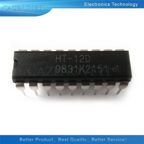 10pcs/lot=5pairs ( 5pcs HT12D + 5pcs HT12E ) HT-12D HT-12E HT12 DIP-20 In Stock