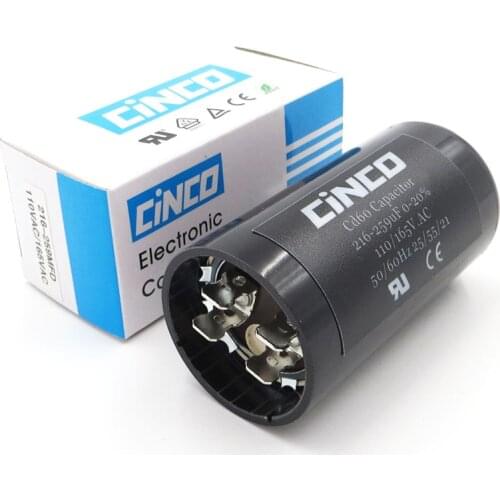 216-259uF 110V 125V 165V CD60 Motor Start Capacitors Motor Starting 216-259 mfd uf mf Compressor HVAC Electrolytic 110VAC 125VAC