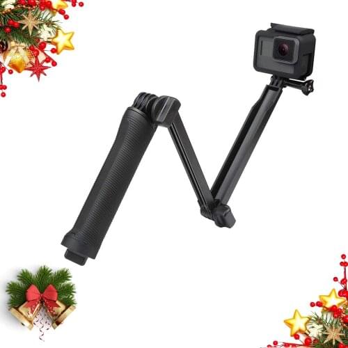 3-Way Grip Arm Tripod for for GoPro Hero 7 6 5 4 3+ Action Camera Waterproof Floating Hand Grip Foldable Pole 3-Way Ajustable