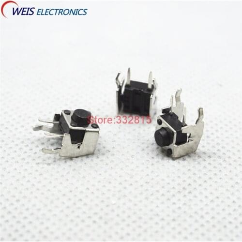 50PCS 6x6x5mm 6*6*5 Horizontal Tact Switch with Stand 6x6x5mm button Switch Free shipping