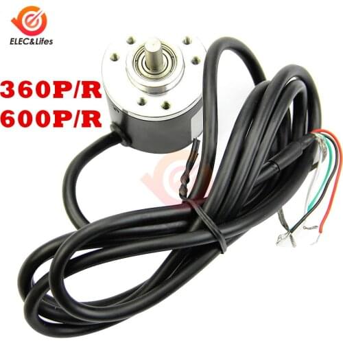 600 Pulses Incremental Optical Rotary Encoder AB Two-phase 5-24V Incremental Optical Rotary Encoder 360 Pulse