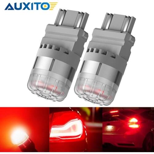 AUXITO 2x T25 3157 P27/7W P27W LED Canbus Error Free for Car Brake Tail Light Turn Signal Lamp Daytime Running Lights Red Yellow