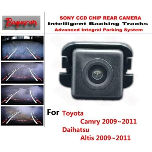 For Toyota Camry for Daihatsu Altis 2009~2011 CCD Car Backup Parking Camera Intelligent Tracks Dynamic Guidance Rear ViewCamera
