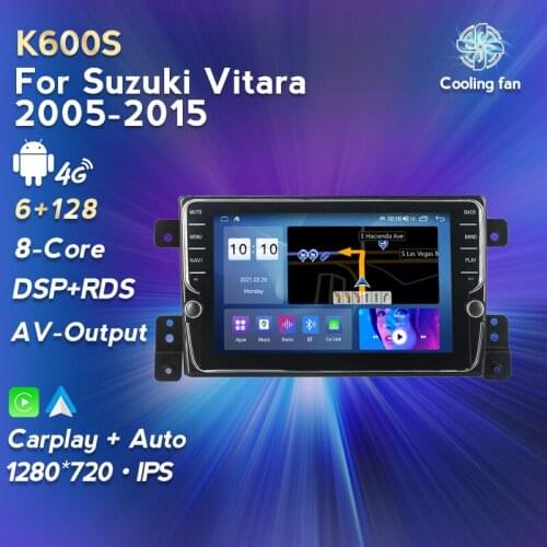 6G+128G 4G LTE WIFI Android 11 DSP Car Radio Multimedia for Suzuki Grand Vitara 2005-2015 GPS Navigation Stereo Headunit No DVD