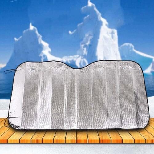 Car Windshield Sun Shade Reflector Anti UV Protector Screen 130*60CM Aluminum Foil Sun Visor Cover Block Car