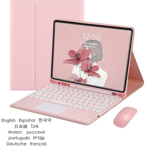 For Samsung Galaxy Tab S6 Lite 10.4 Keyboard Case For Samsung Galaxy Tab A7 10.4 2020 Teclado Keyboard Cover TrackPad Touchpad
