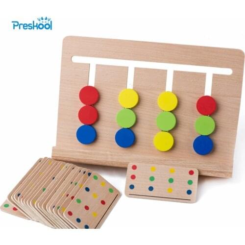 Baby Toy Montessori Four Colors Game Color Matching for Early Childhood Education Preschool Training Learning Toys