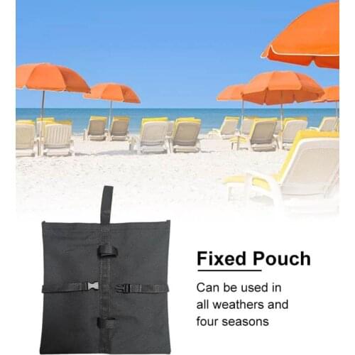Fixed Sandbags For Outdoor Canopy Sun Umbrella Black Waterproof Durable Extended Hook Fixed Sandbags Canopy Weight Sandbags