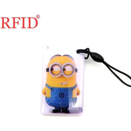 ID 125khz T5577 Rewritable Writable Keyfob RFID Waterproof Copy Clone Blank Card Keychain Token tags Badge Access Control Card 1