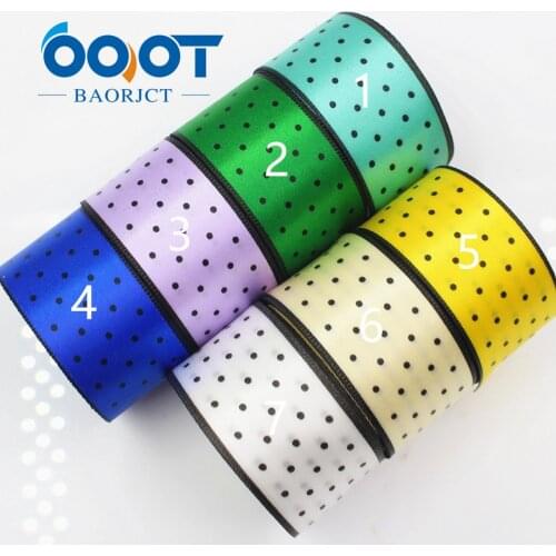 OOOT BAORICT 1762221,Polka Dots grosgrain Ribbon,25MM ,10 yards The tape for Sewing ,DIY Headdress Accessories Handmade material