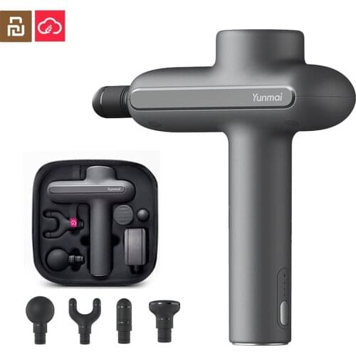 Xiaomi YUNMAI Massage Gun Deep Muscle Relaxation Fascia Massager 3 Mode 4 Head Low Noise Portable Body Massager Train Sport