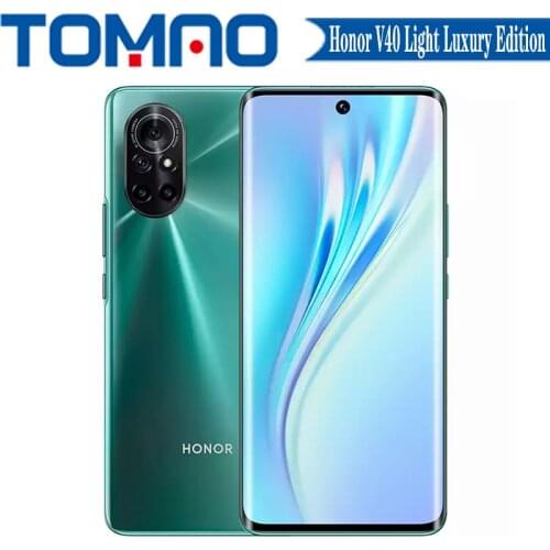 New Honor V40 Light Luxury Edition 5G Mobilephone Android 10 8GB RAM 128GB 256GB Dimensity 800U 6.57“ 90Hz 64MP Cameras 66W NFC