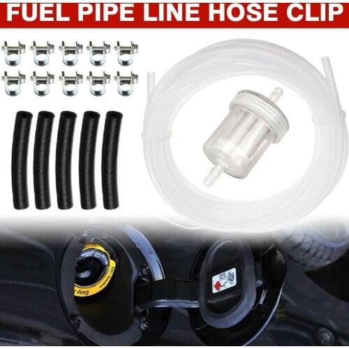 Diesel Heater Accessories Kit Air In Line Fuel Filter Pipe Hose Clips Set Fuel Connction Hose Clips Pipe Auto Tool