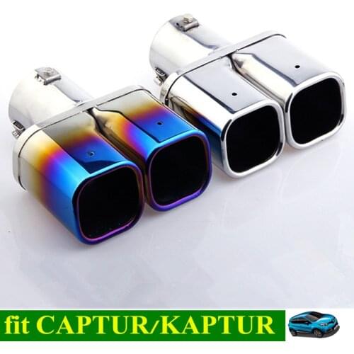 NEW CAPTUR Car Tail Exhaust Pipe Stainless Steel Exhaust Pipe Tail Pipe Muffler for RENAULT Captur Kaptur QM3