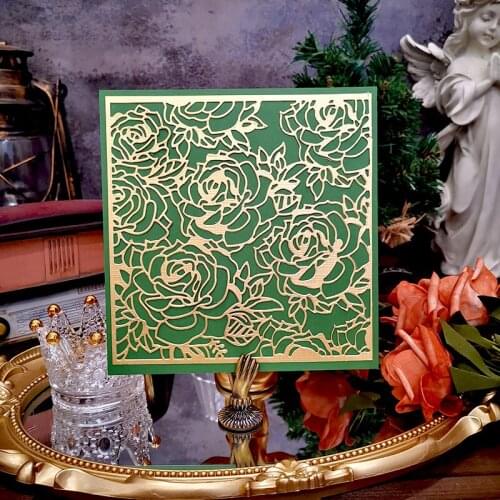 Panalisacraft Big Rose Flower background Metal Cutting Dies Craft Dies Scrapbook Card Making Album Embossing Stencil Die cut