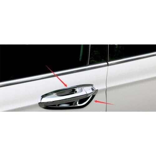 Fit 2013 2014 2015 2016 2017 for Ford Fusion Mondeo Chrome Door Handle Bowl Cover Cup Cavity Trim Molding Catch Garnish Bezel