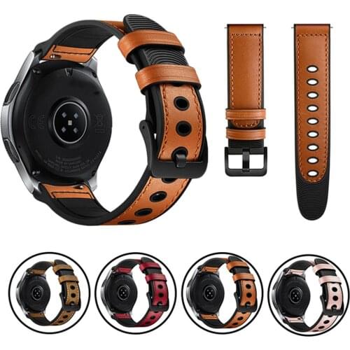 Genuine Leather Strap For Huami Amazfit GTR 2 47mm 42mm Bracelet Belt Band for Amazfit Stratos 3 GTS Bip S 20mm 22mm Watchbands